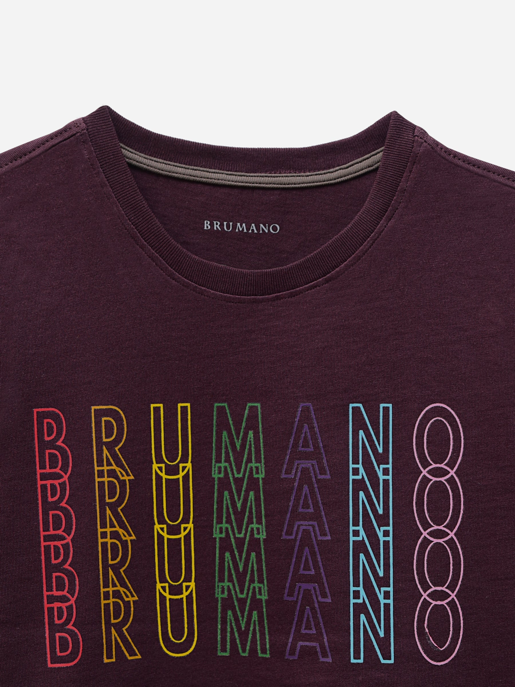 Purple Printed Short Sleeves Casual T-Shirt