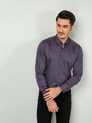 Purple & Red Printed Shirt