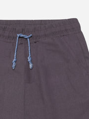 Purple Linen Casual Shorts - Junior