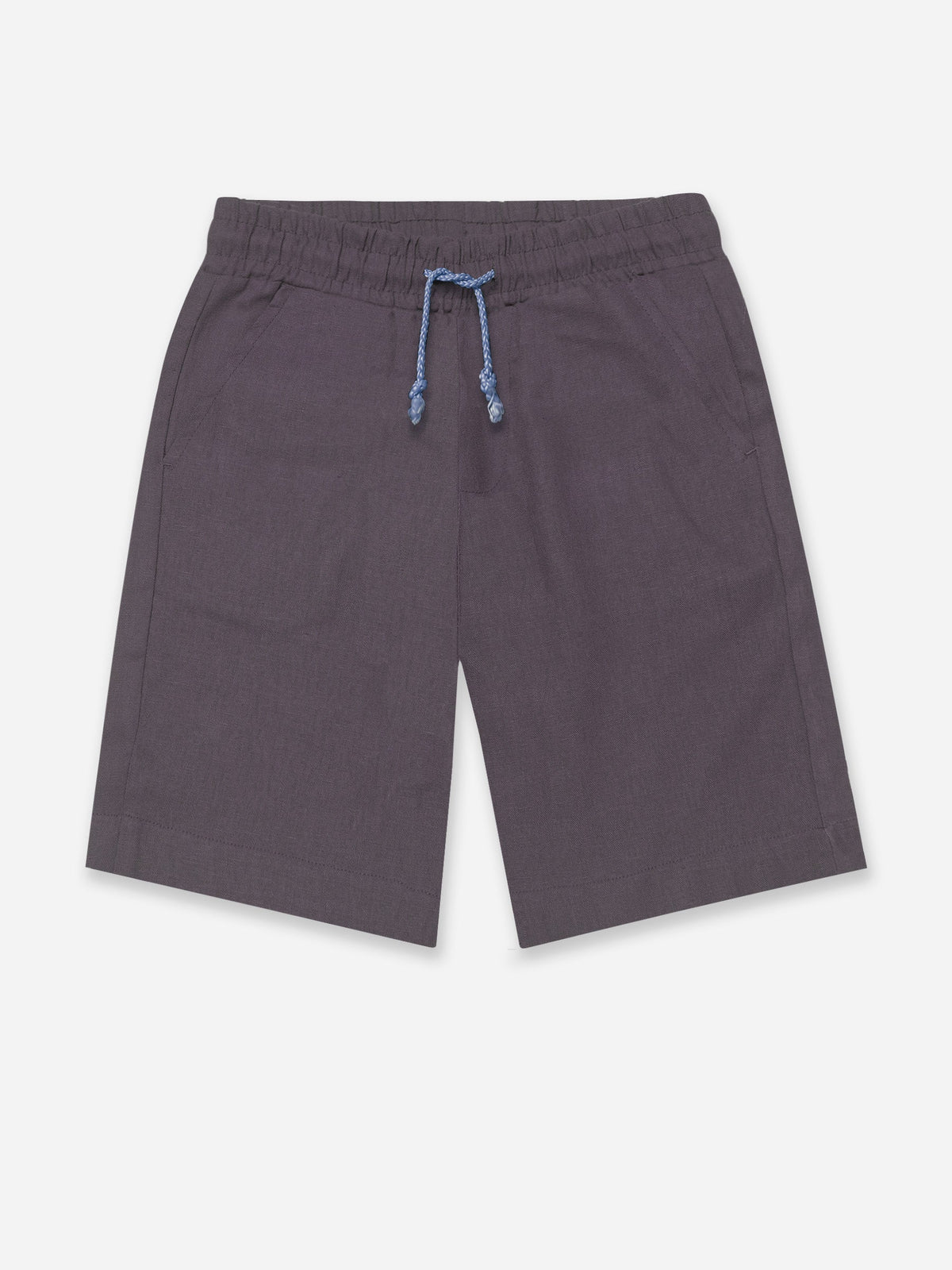 Purple Linen Casual Shorts - Junior