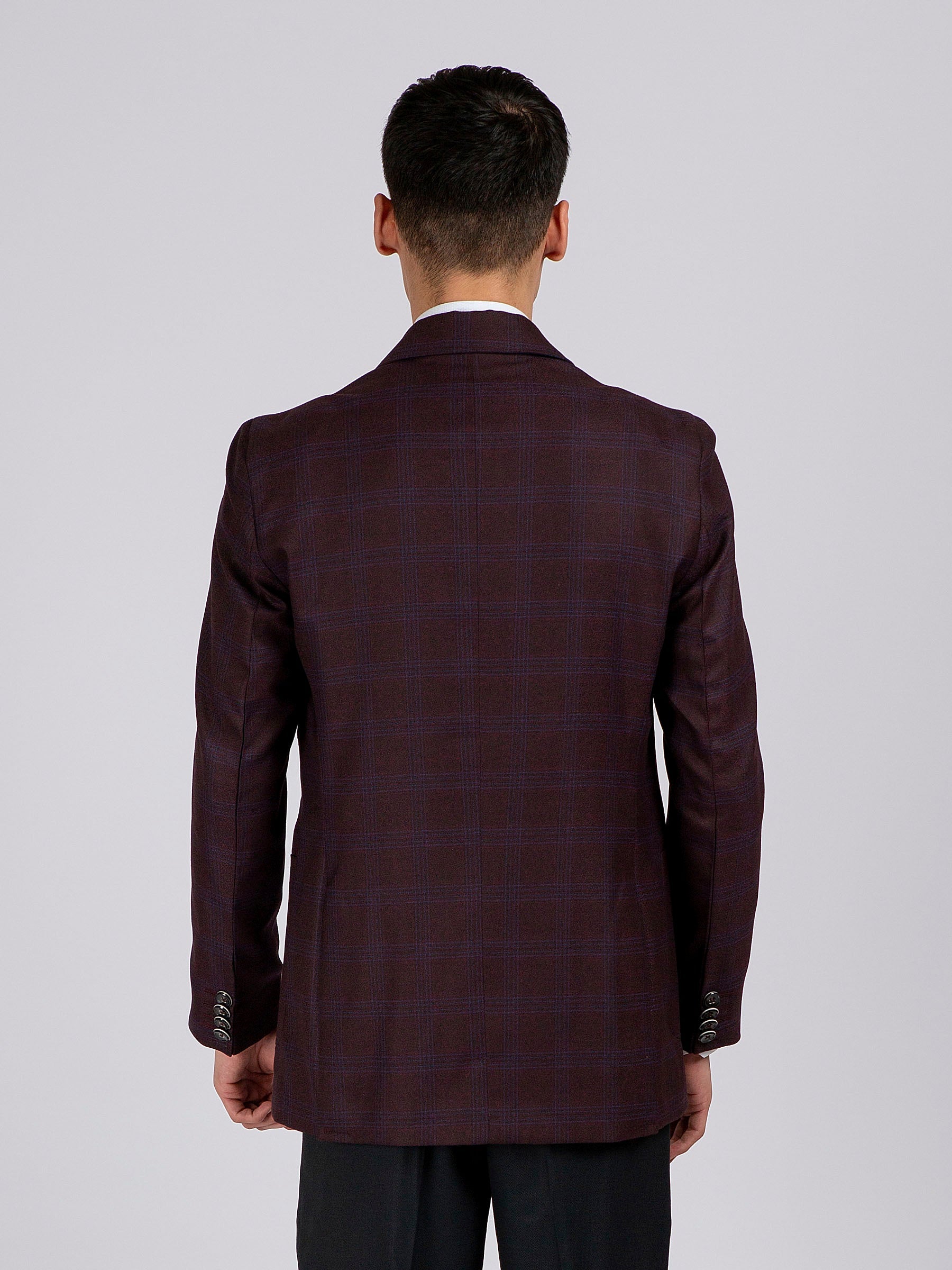Purple Checkered Blazer