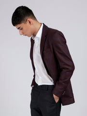 Purple Checkered Blazer