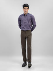 Purple Striped Shirt With Detailing