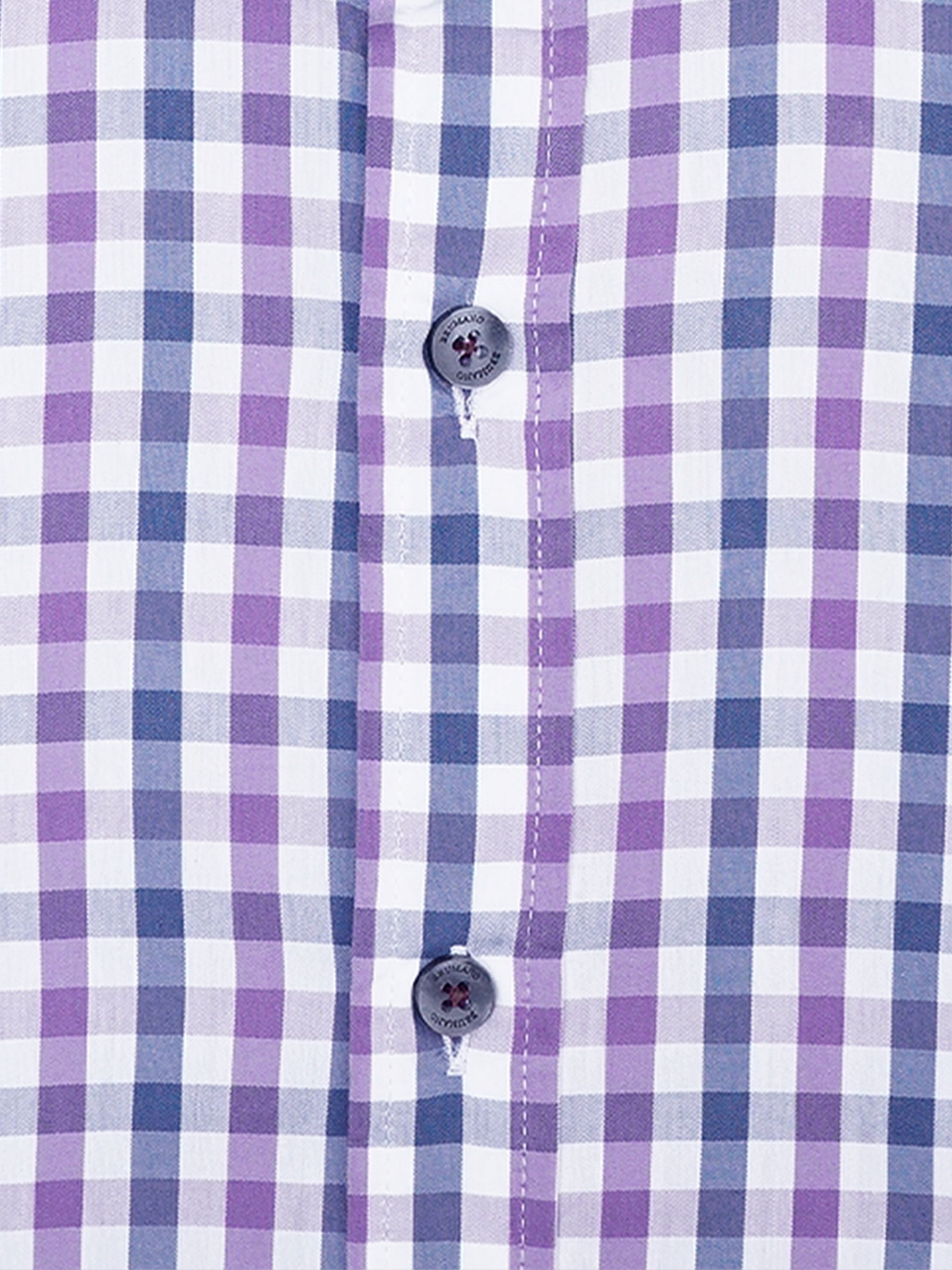 Purple & Blue Gingham Formal Shirt