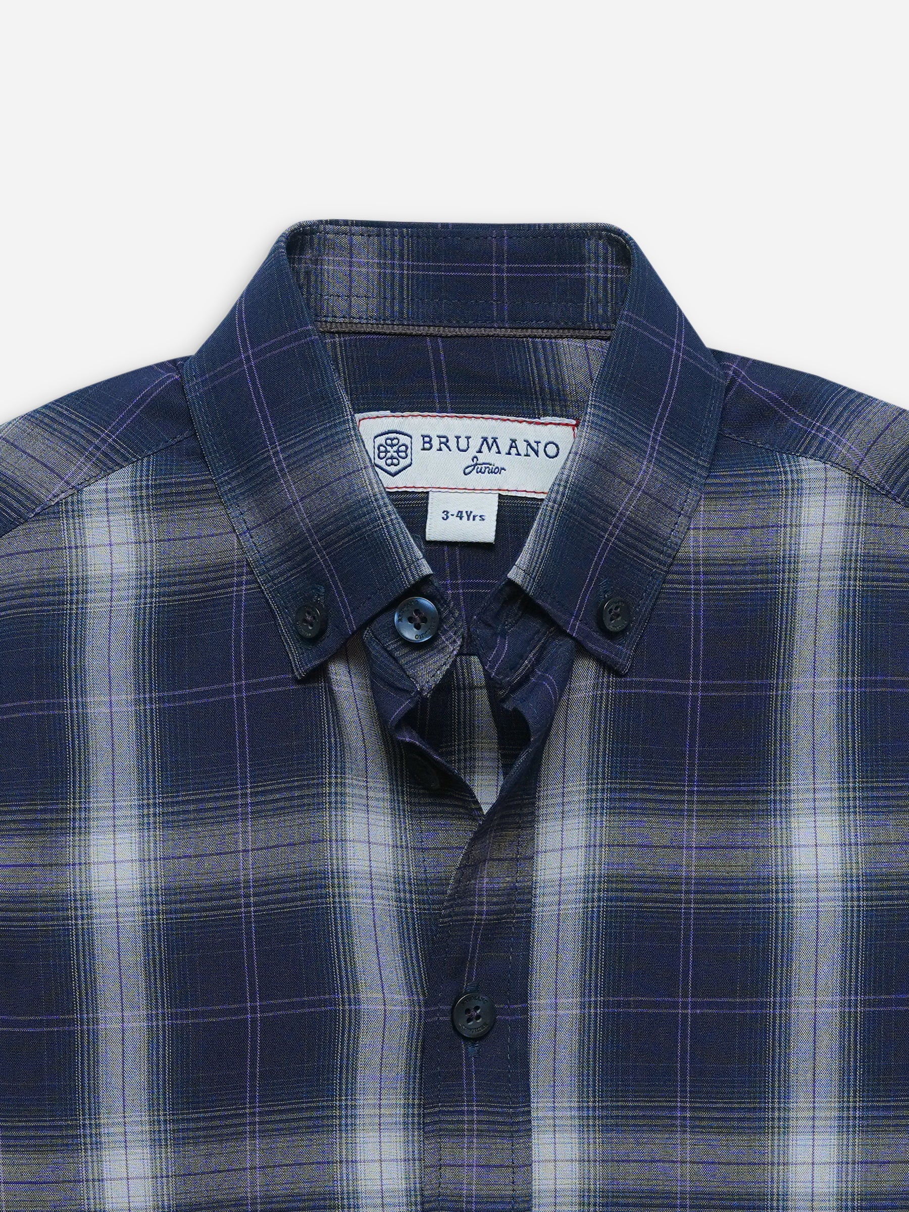 Purple & Grey Light Weight Checkered Casual Shirt