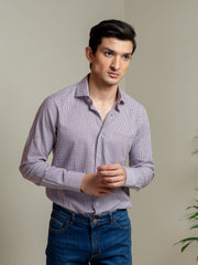 Red & Blue Houndstooth Formal Shirt