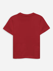Red 100% Cotton Casual Tee