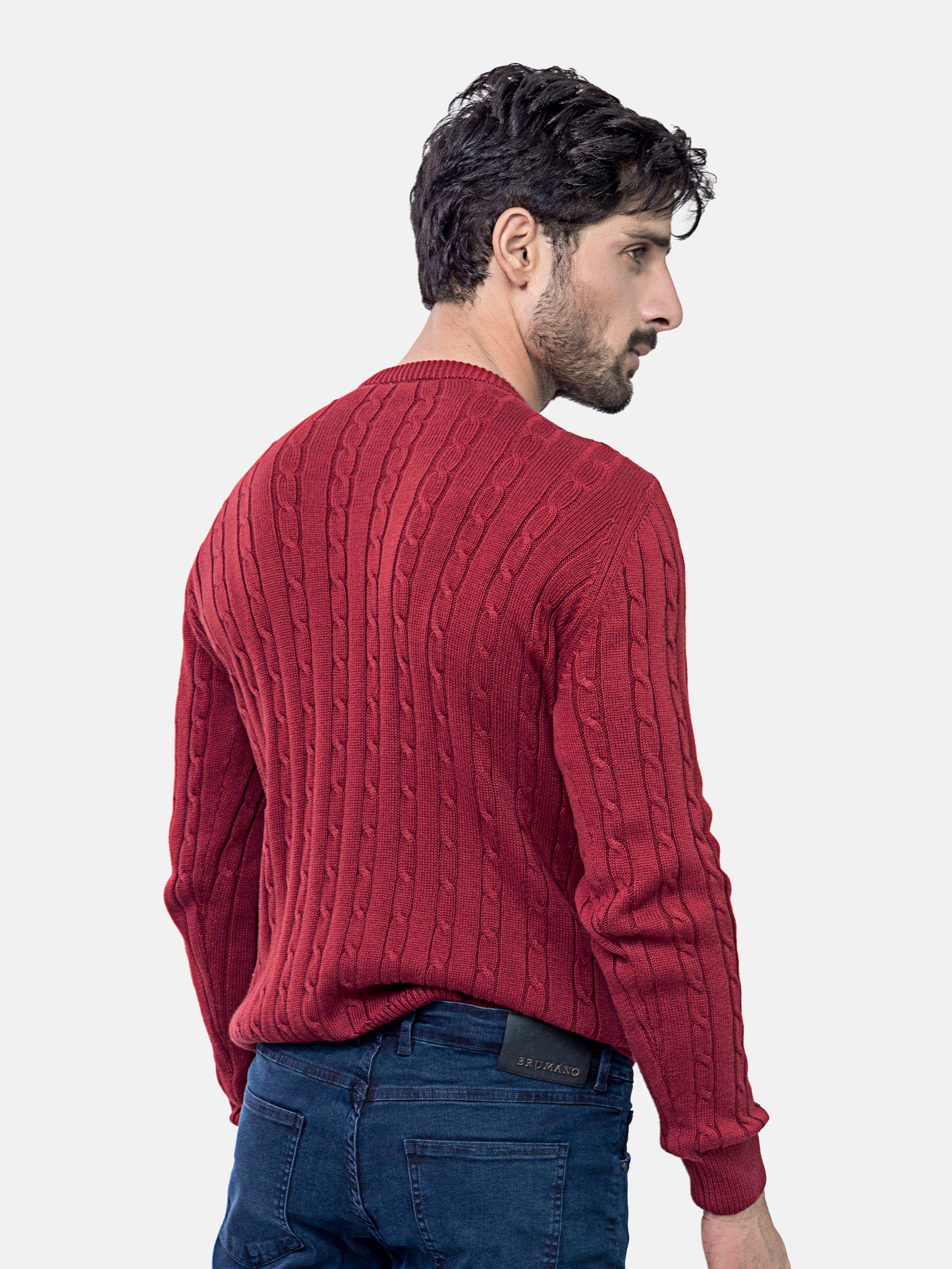 Red Cable Knitted Jumper