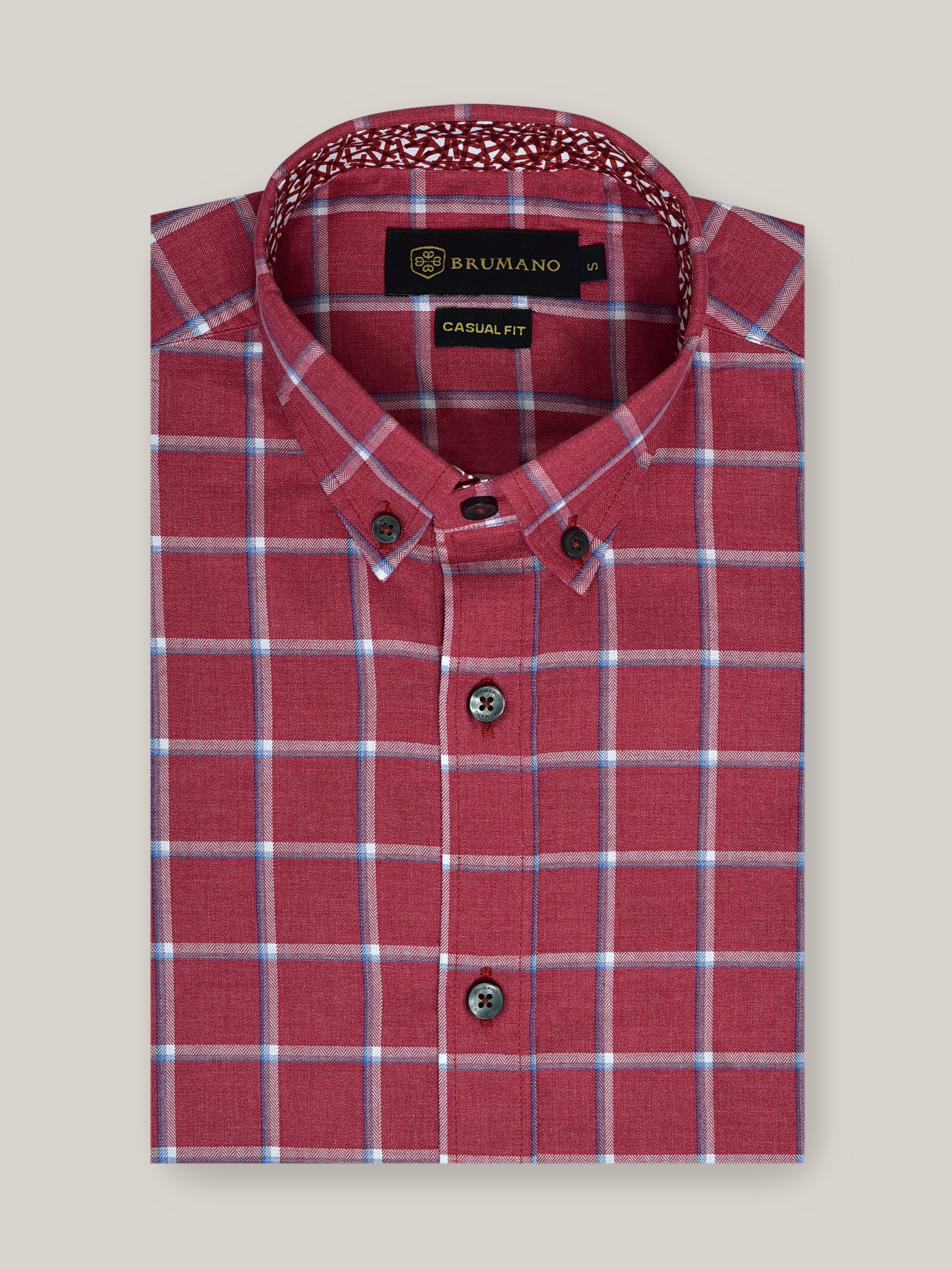 Red Checkered Button Down Shirt
