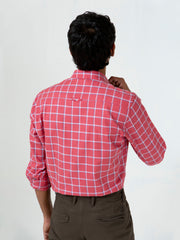 Red Checkered Button Down Shirt