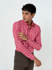 Red Checkered Button Down Shirt