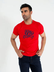 Red Graphic Printed T-Shirt