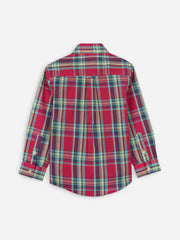 Red Large Checkered Casual Shirt