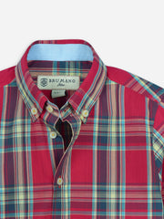Red Large Checkered Casual Shirt