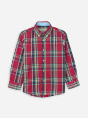 Red Large Checkered Casual Shirt