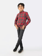 Red & Green Tartan Plaid Casual Shirt