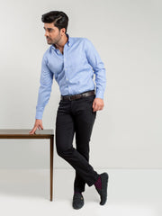 Royal Blue Micro Checkered Shirt