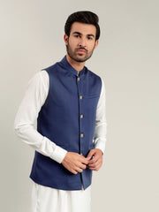 Royal Blue Satin Waistcoat