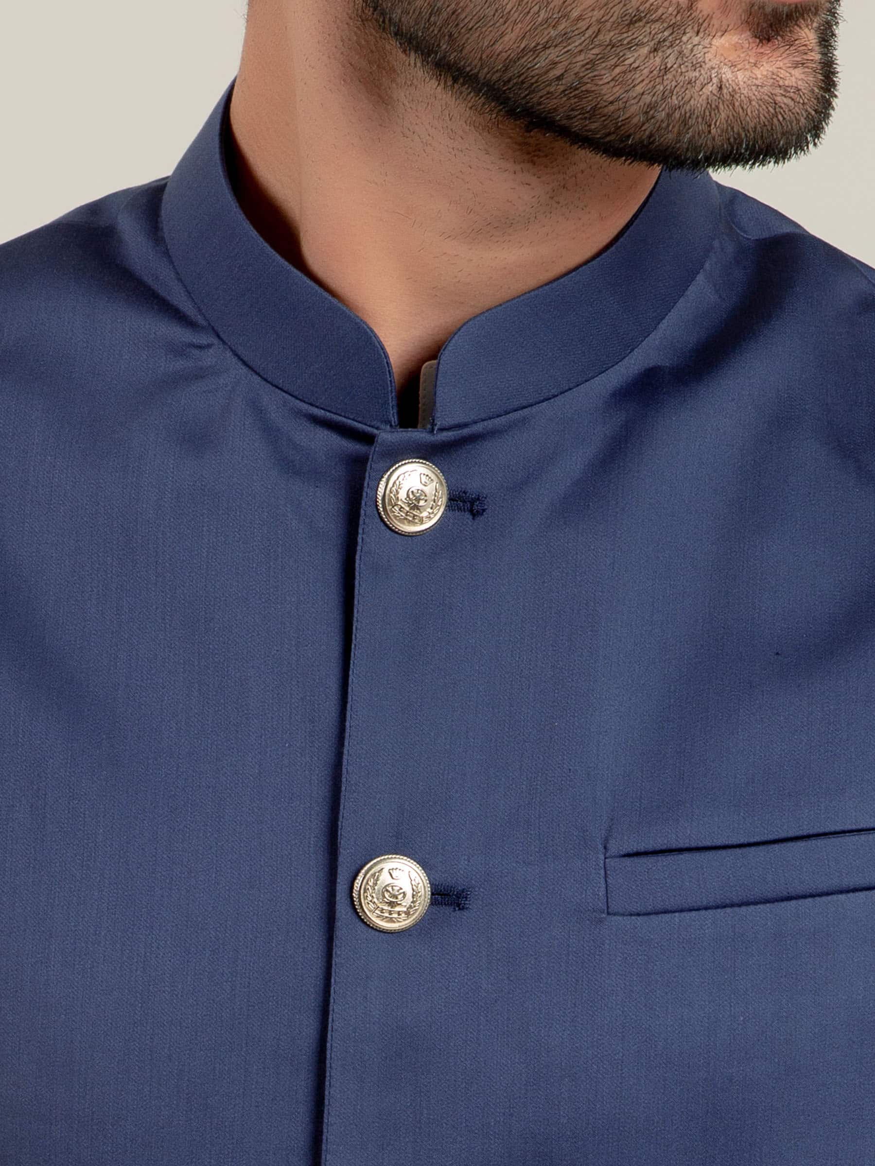 Royal Blue Satin Waistcoat