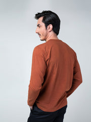 Rusty Orange Long Sleeve T-Shirt