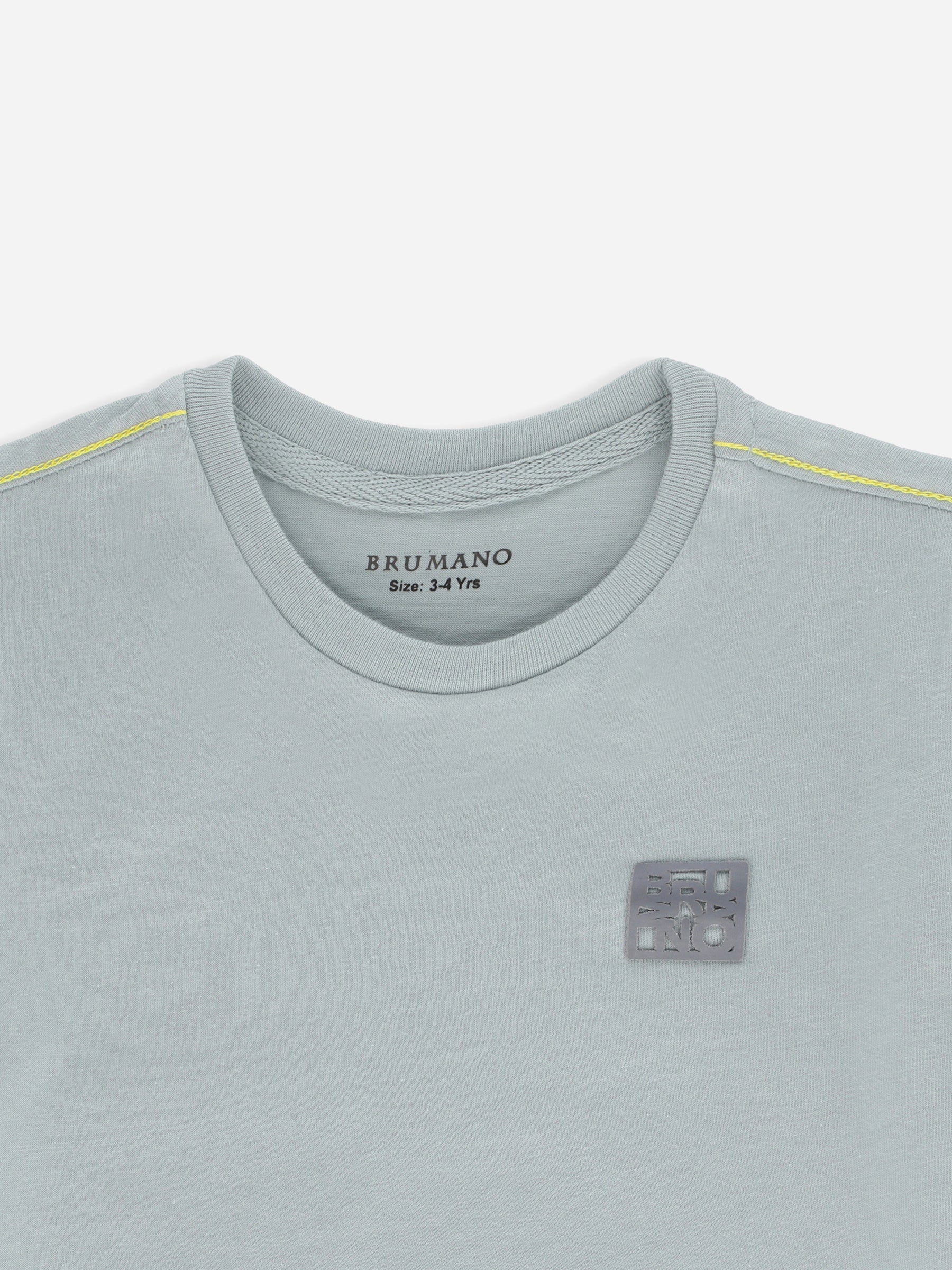 Sage Green Basic Crew Neck Casual T-Shirt