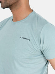 Sage Green Basic Crew Neck T-Shirt