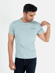 Sage Green Basic Crew Neck T-Shirt