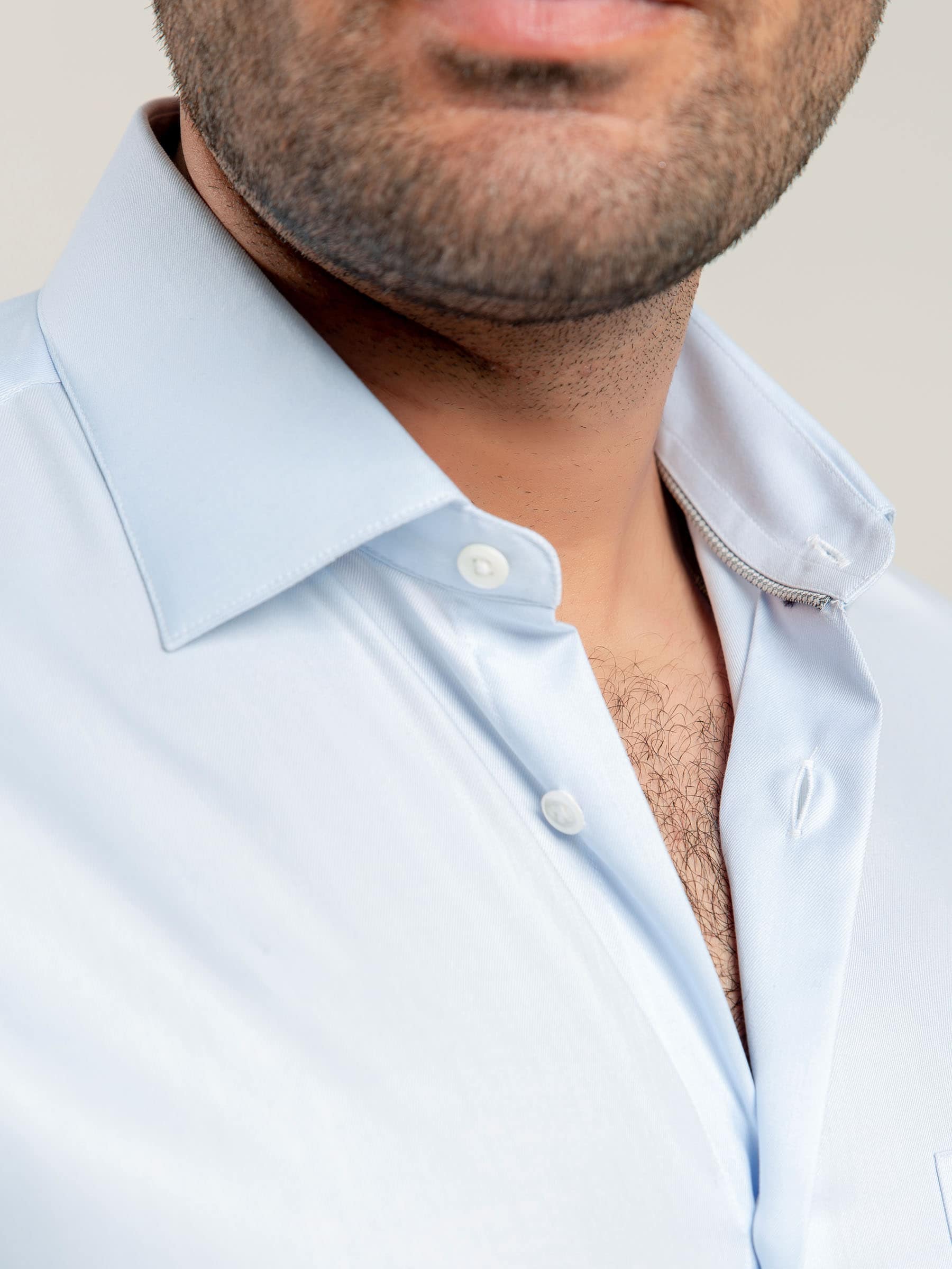 Sky Blue Fine Twill Formal Shirt