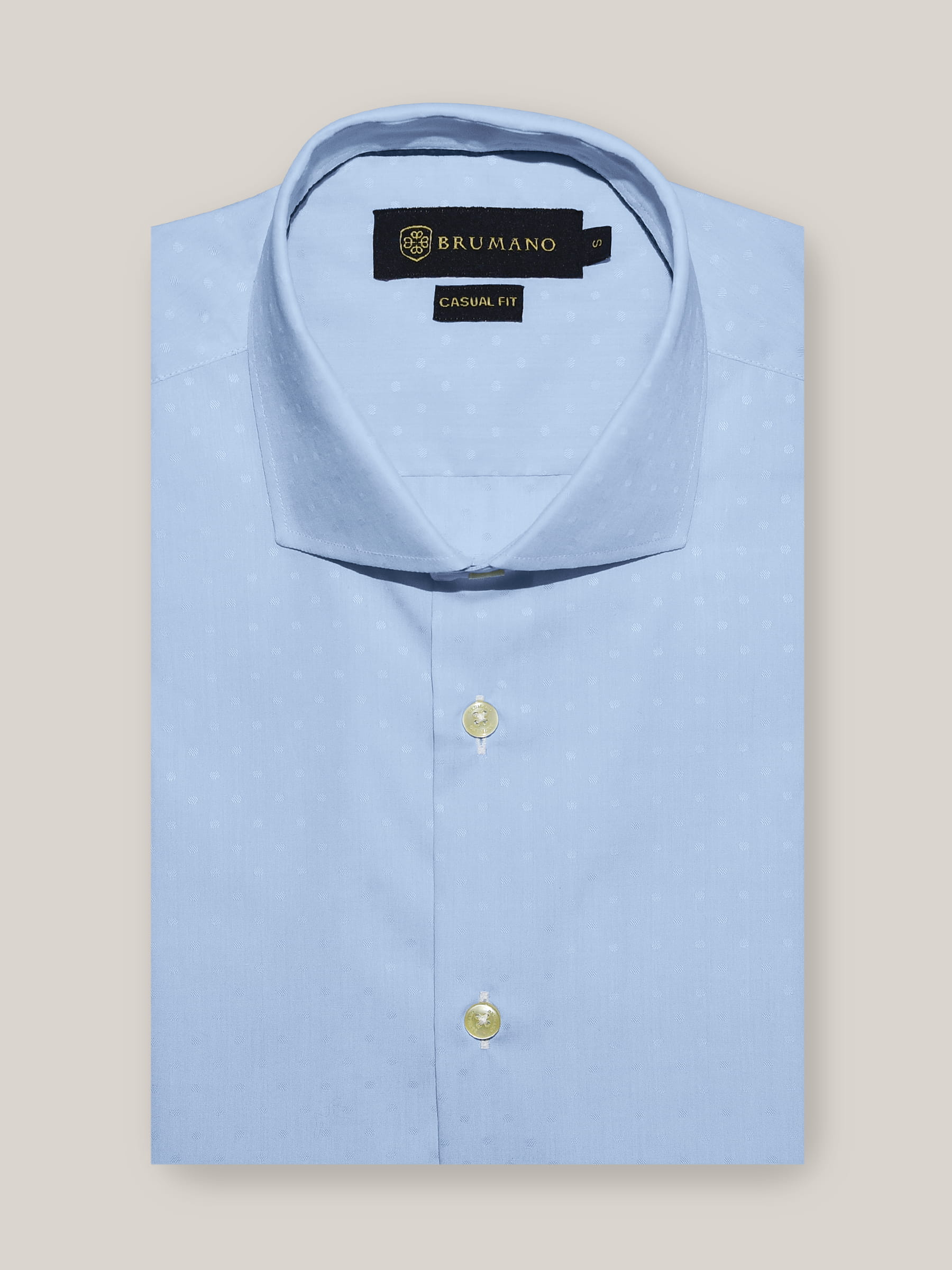 Sky Blue Polka Dot Shirt