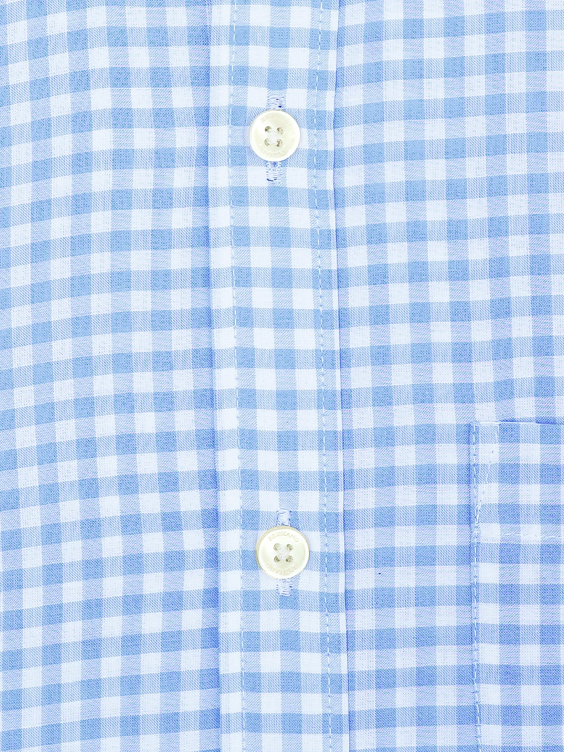 Sky Blue Bold Gingham Checkered Shirt