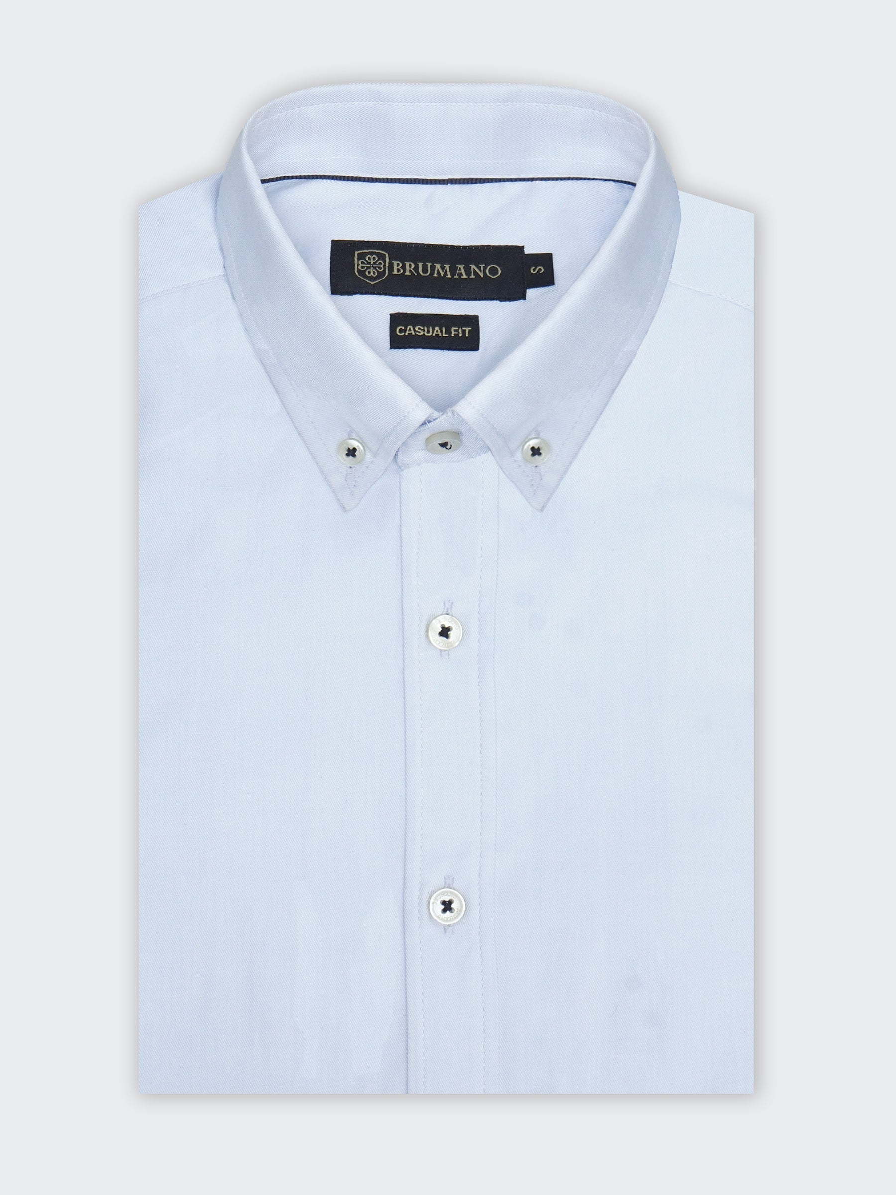 Sky Blue Fine Twill Button Down Shirt
