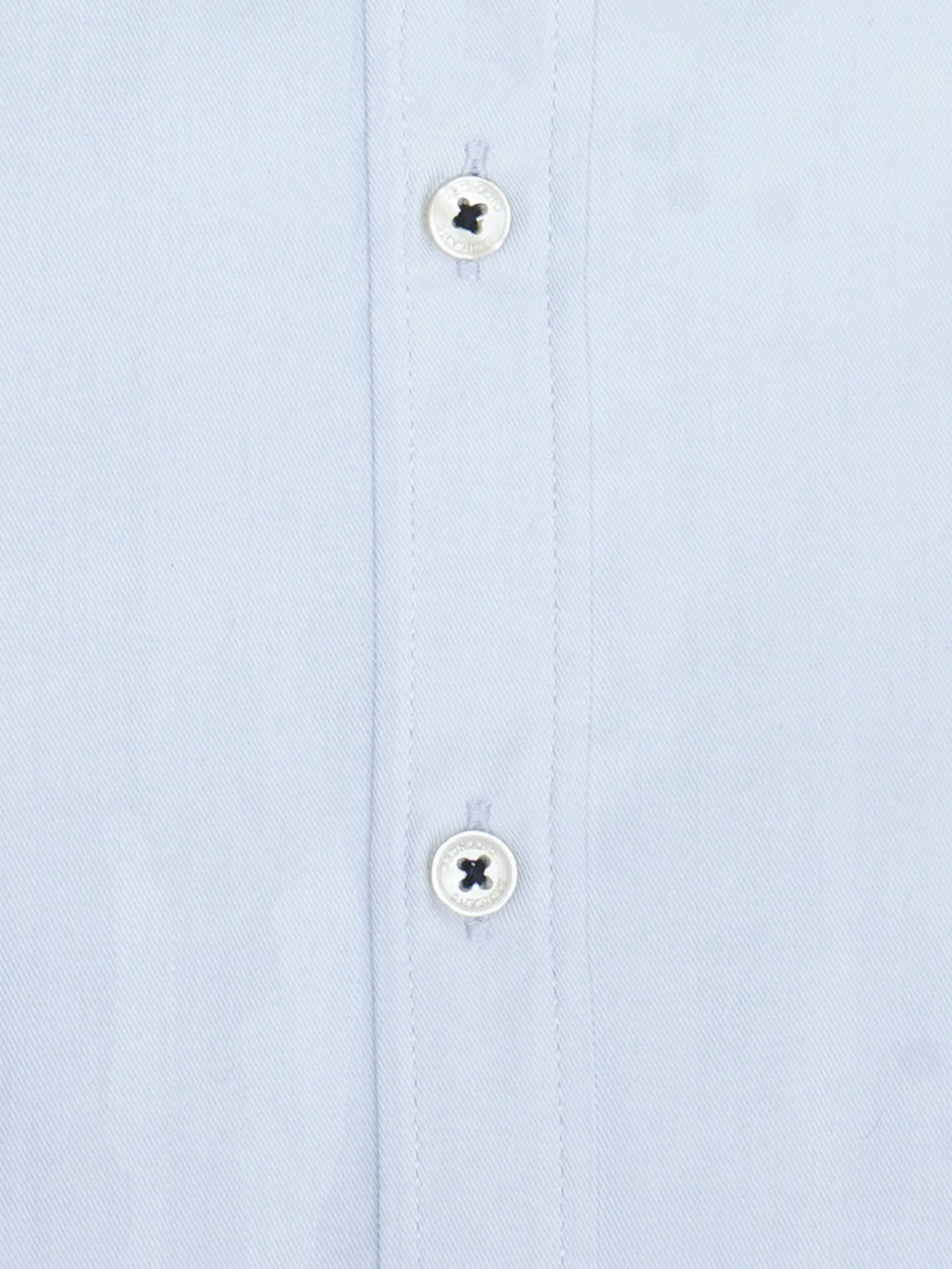 Sky Blue Fine Twill Button Down Shirt