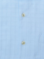 Sky Blue Check Patterned Formal Shirt