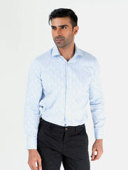 Sky Blue Large Paisley Printed Shirt