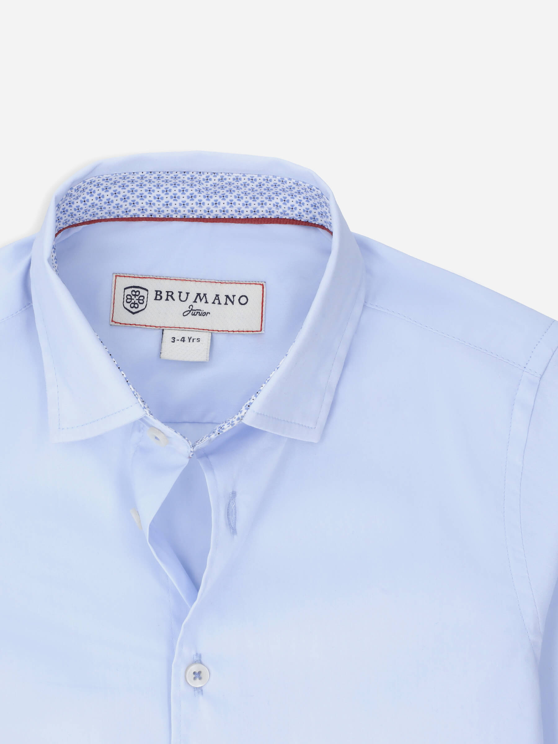 Sky Blue Satin Casual Long Sleeve Shirt