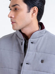 Slate Grey Knitted Sleeveless Vest
