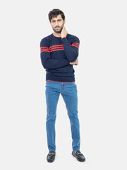 Slim Fit Medium Blue Jeans