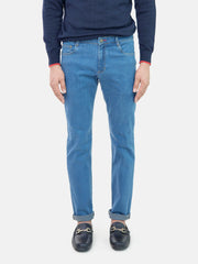 Slim Fit Medium Blue Jeans