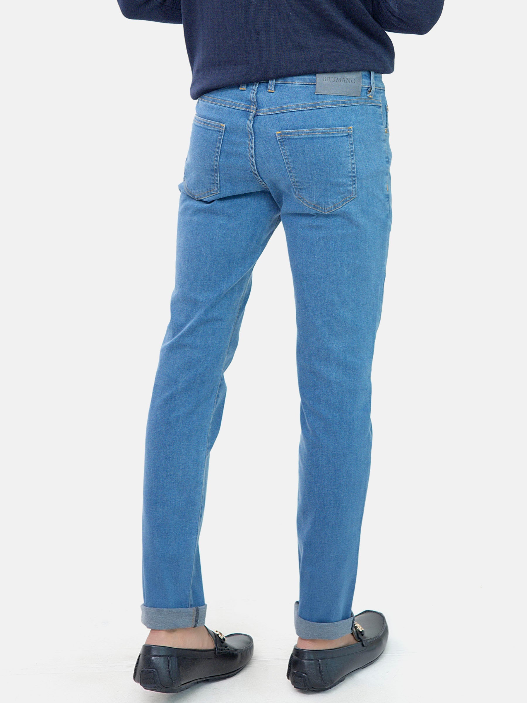 Slim Fit Medium Blue Jeans