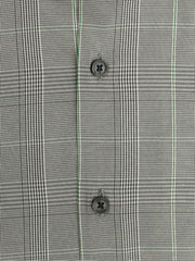 Smokey Taupe Brown Tartan Plaid Shirt