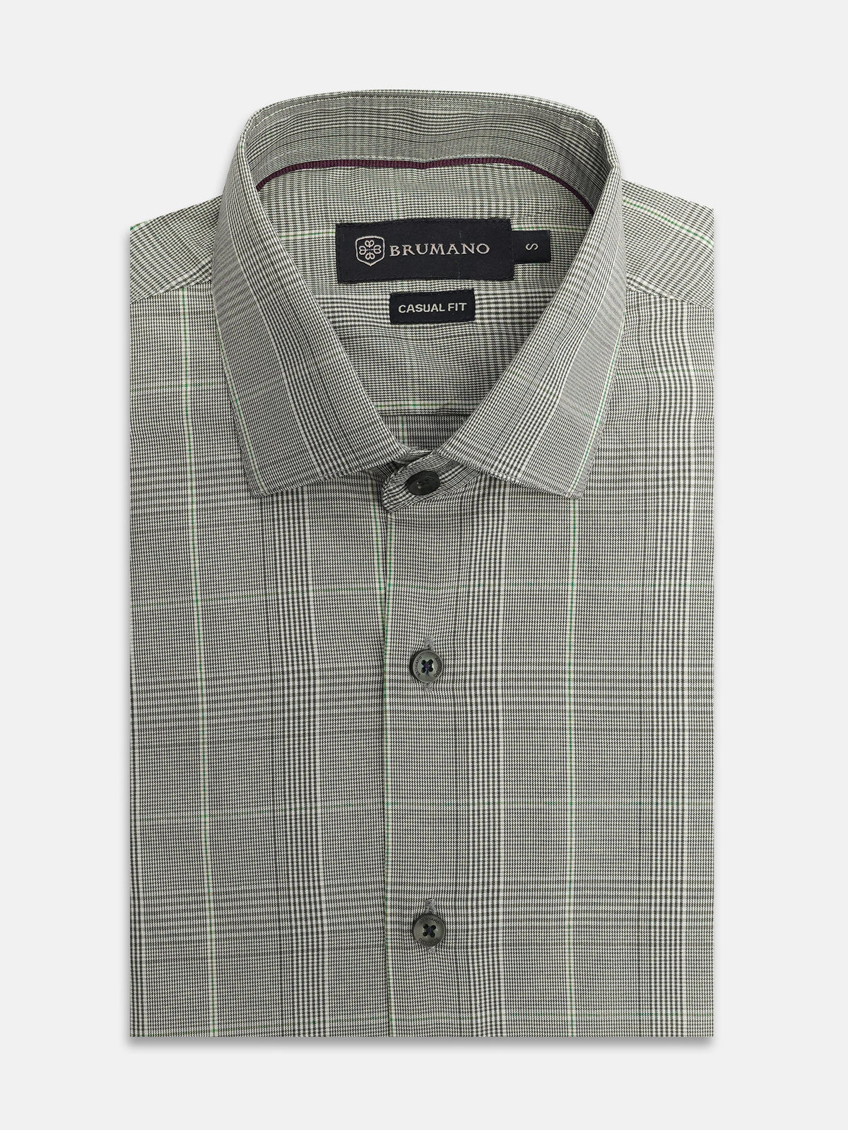 Smokey Taupe Brown Tartan Plaid Shirt