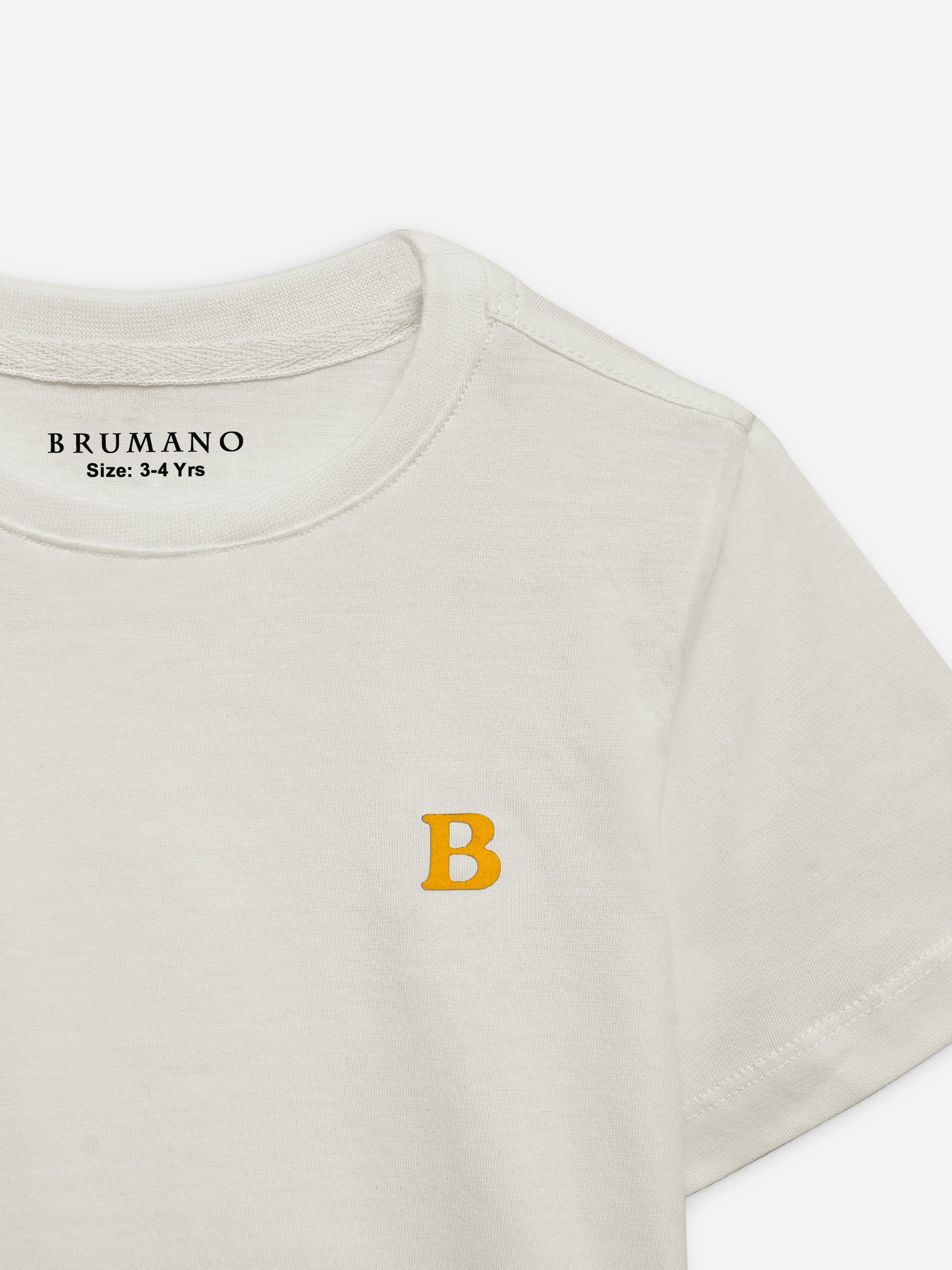 Stone Beige 100% Cotton Casual Tee
