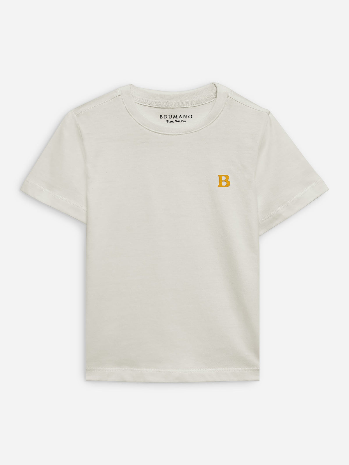 Stone Beige 100% Cotton Casual Tee