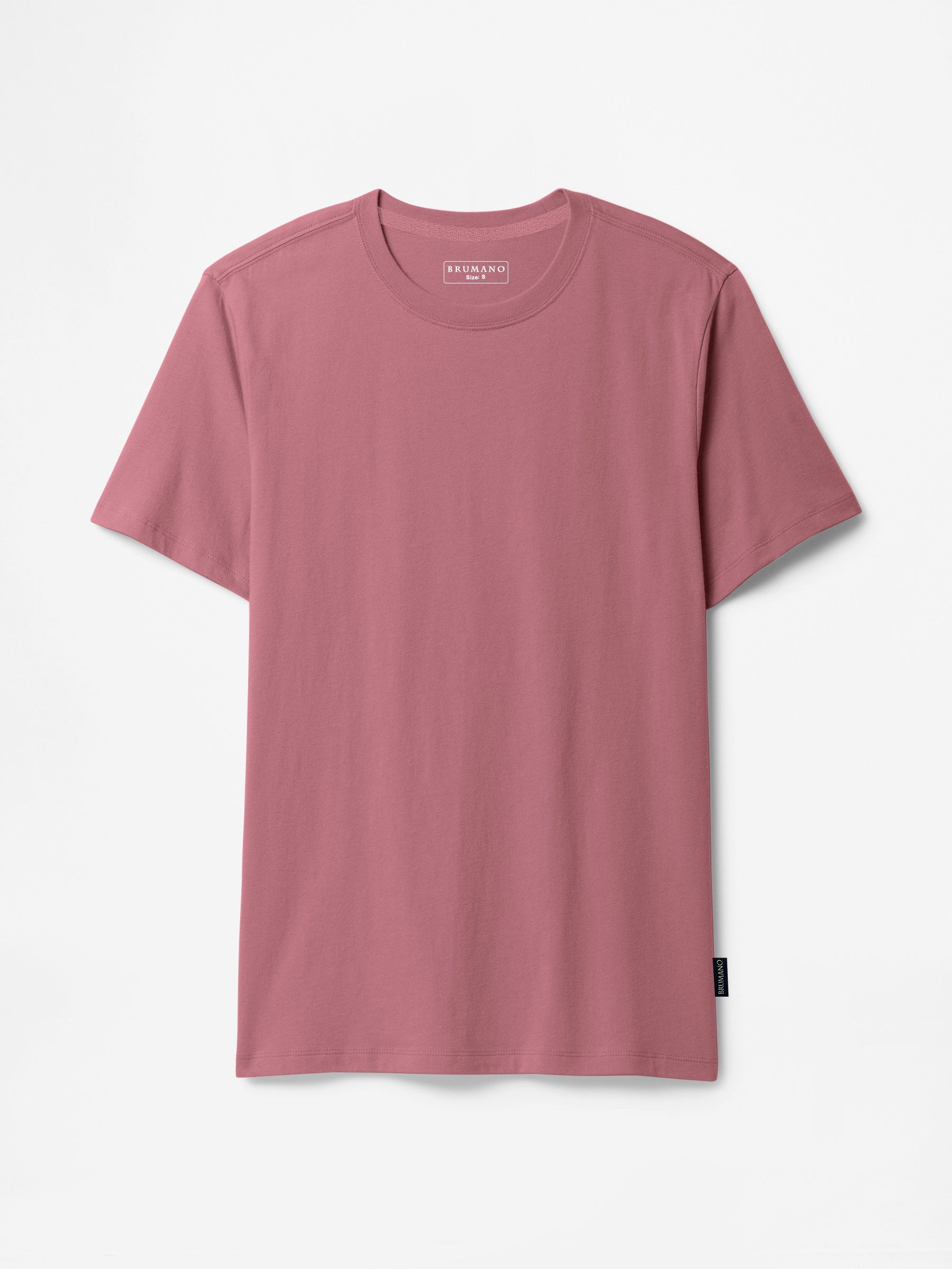 Tea Pink 100% Cotton Basic Tee