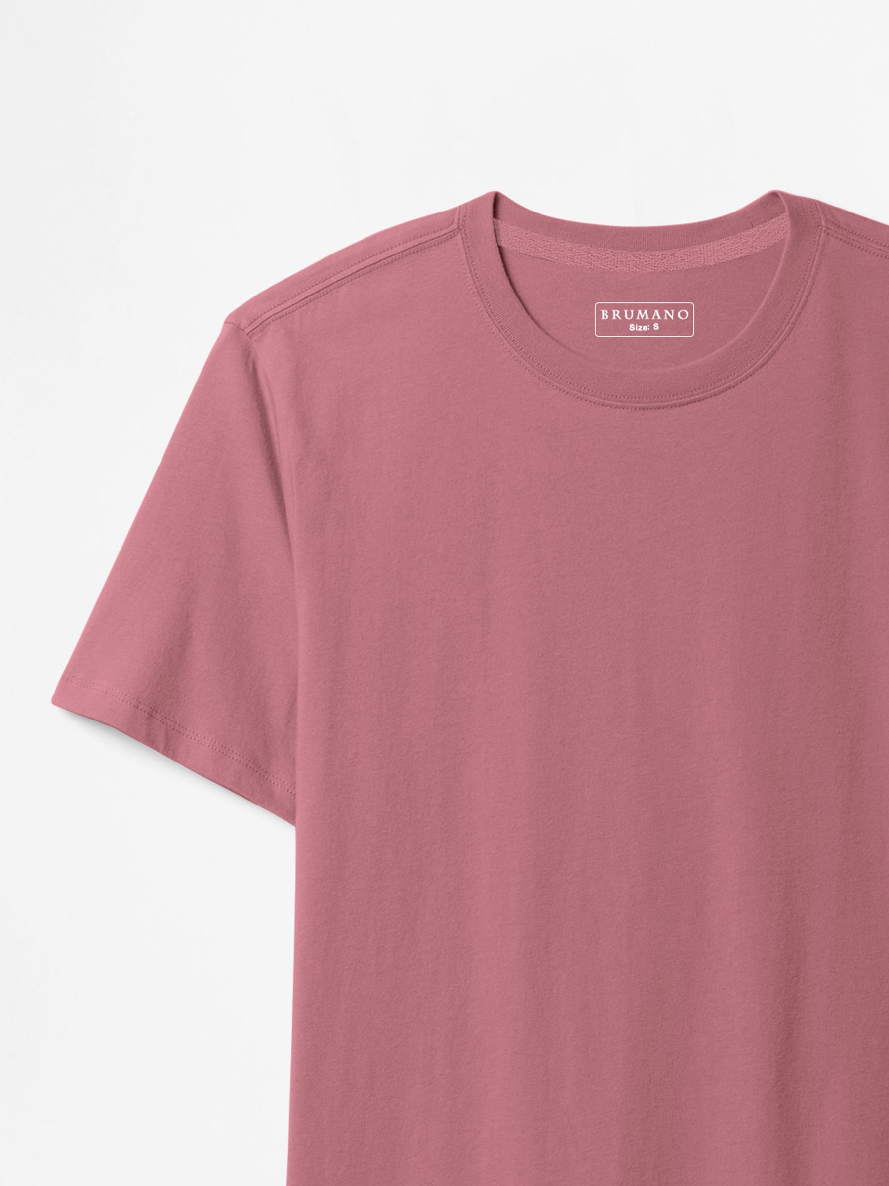 Tea Pink 100% Cotton Basic Tee