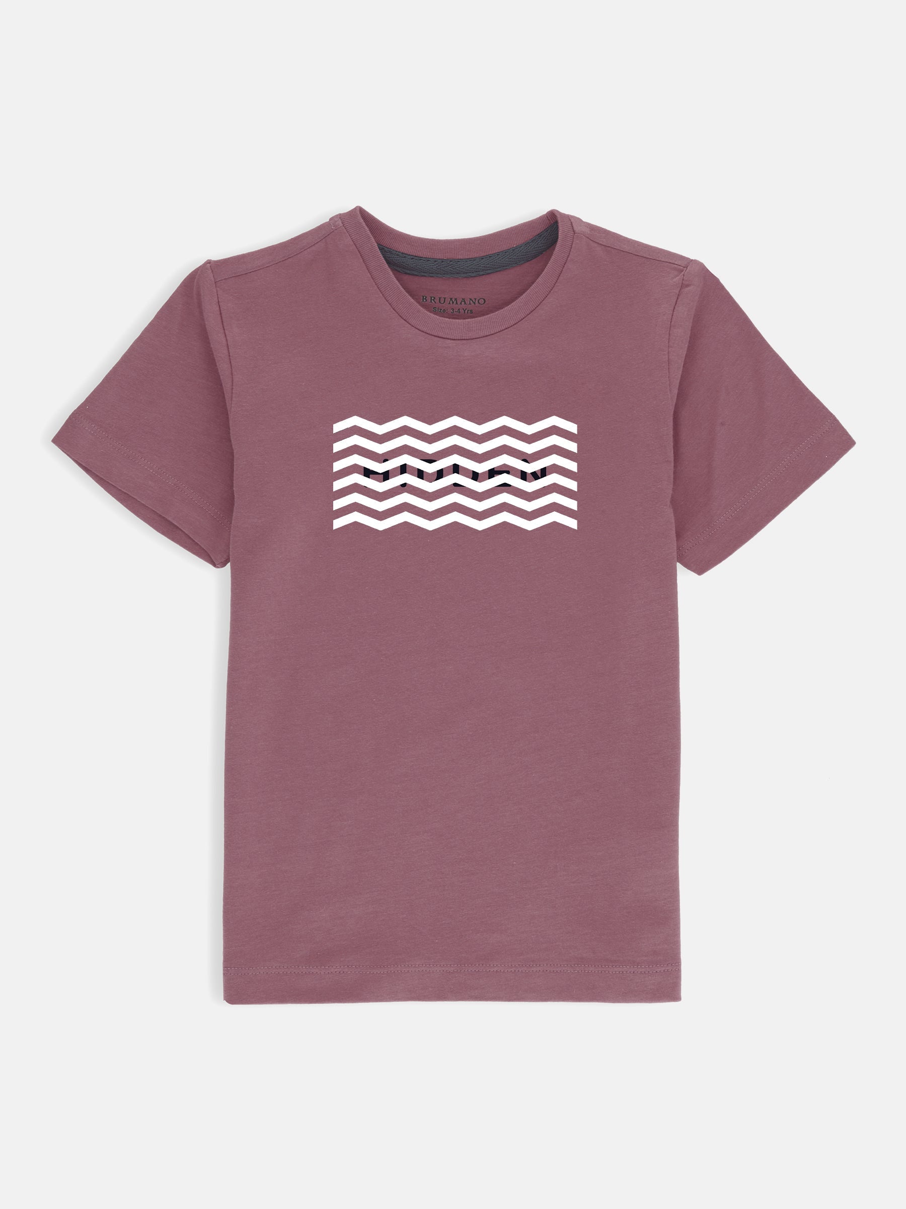 Tea Pink Graphic 'Hidden' Printed Casual Tee