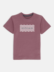 Tea Pink Graphic 'Hidden' Printed Casual Tee