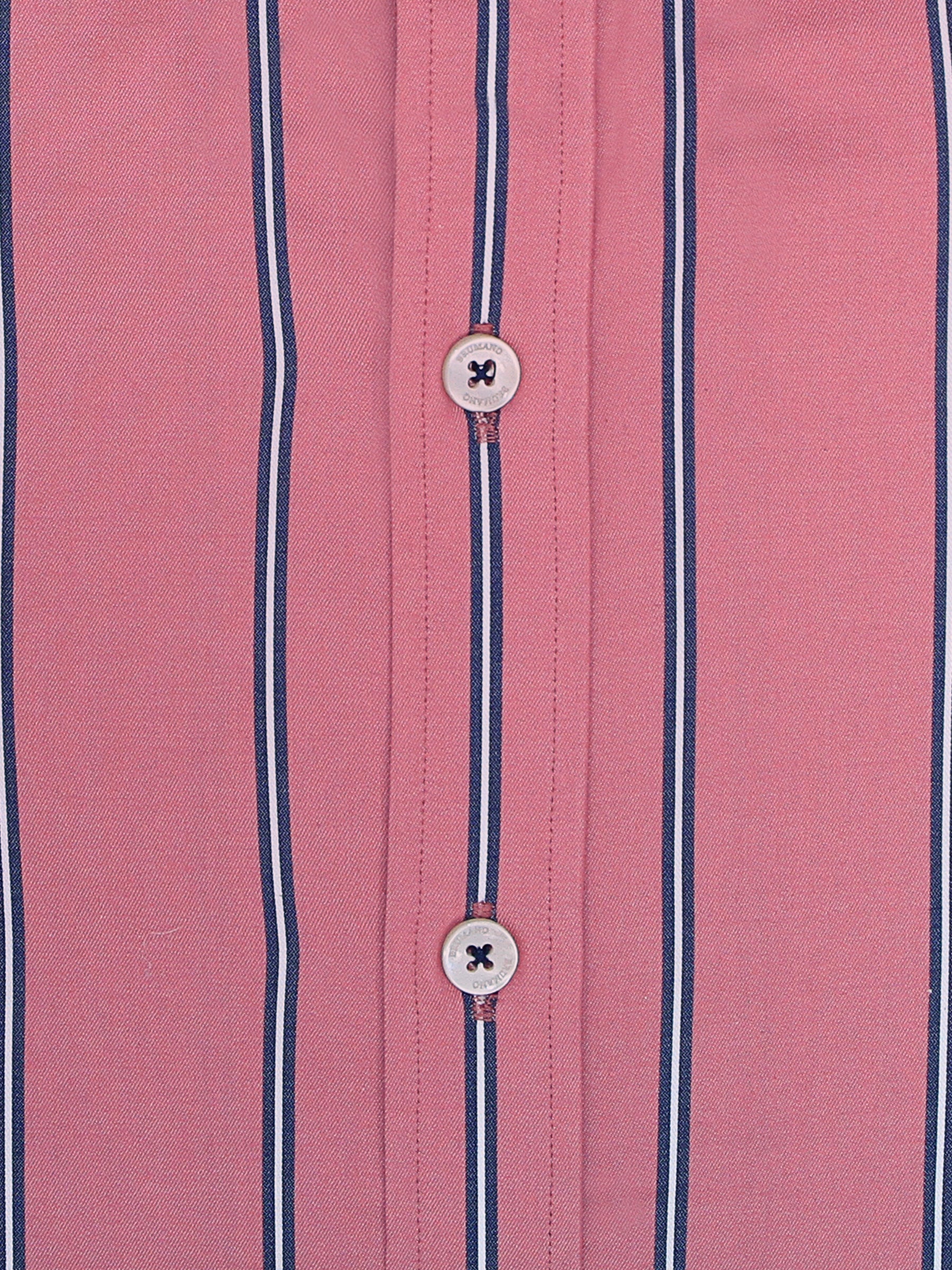 Tea Pink Striped Button Down Shirt