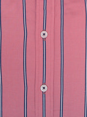 Tea Pink Striped Button Down Shirt