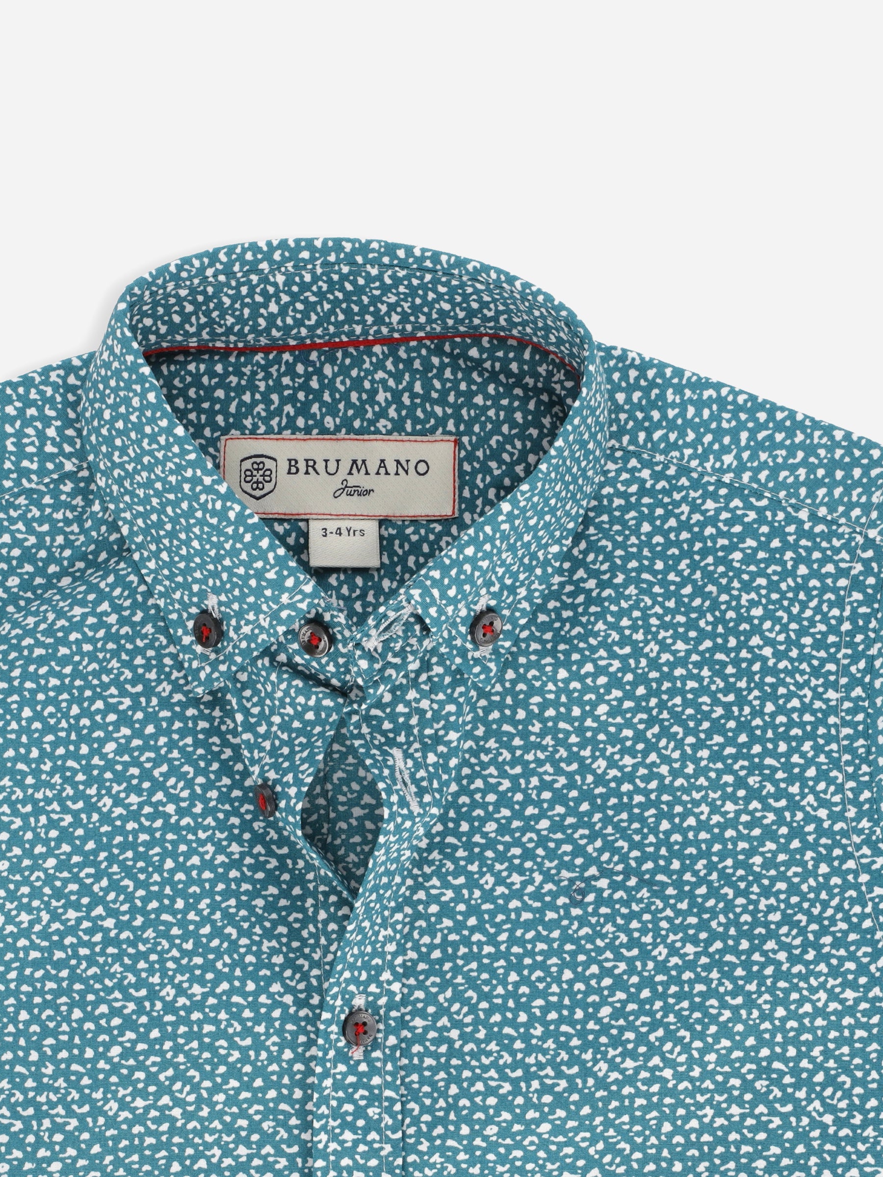 Turquoise Printed Half Sleeve Casual Shirt